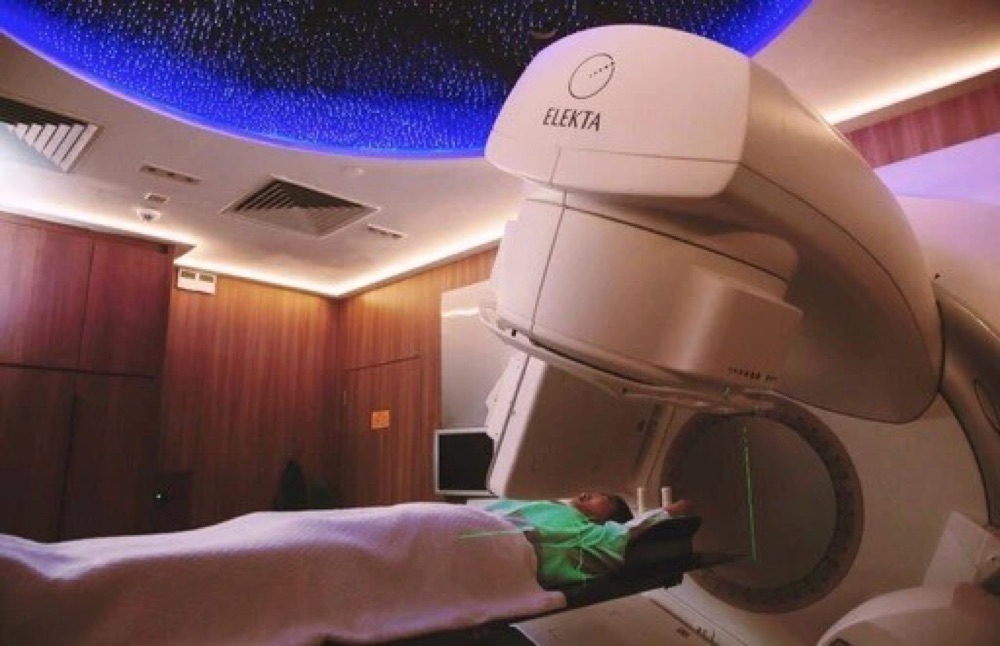Radiation treatment planning for a liver tumour